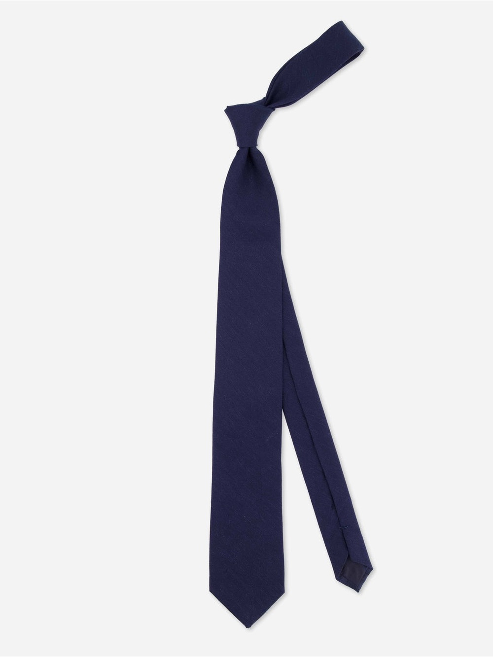 The Tie Bar X BHLDN Linen Silk Row Navy Tie Classic Formal Wedding Graduation OS